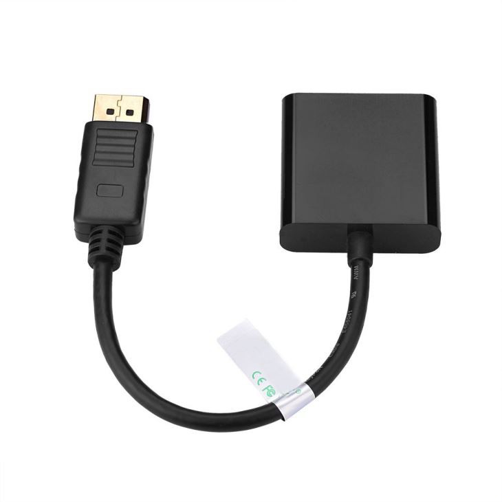 DisplayPort a DVI DP a DVI adaptador convertidor Cable activo-activo DP a DVI M/F por Cable para PC -4 K 4096 x 2160-negro