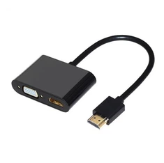 Entrada HDMI a divisor de salida HDMI y Vga