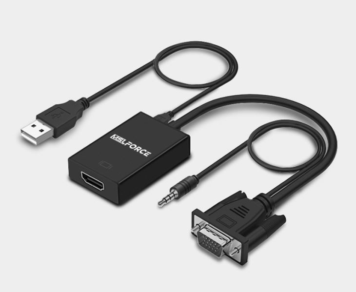 Vga To Hdmi Converter With Audio And Usb For Power