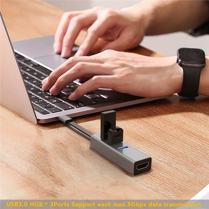 MediaHUB 4 IN 1 Usb C Hub With HDMI 2.0 Adapter