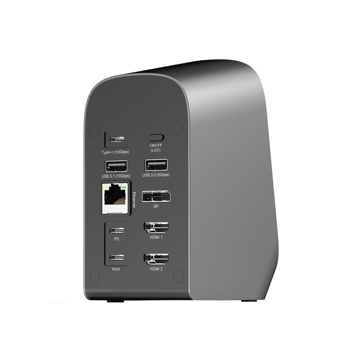 13 in 1 Docking Station With RGB Rechargeable Sound Control Light