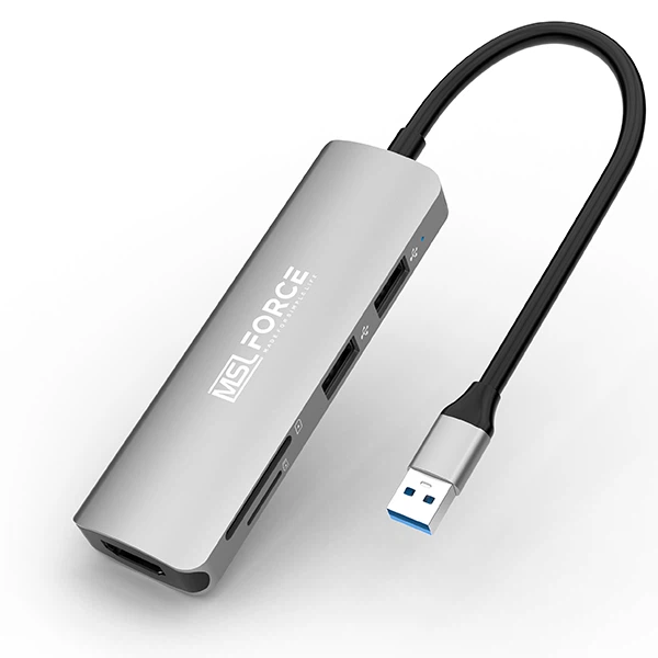 USB3.0 a HDMI con lector de tarjetas HUB USB de 2 puertos